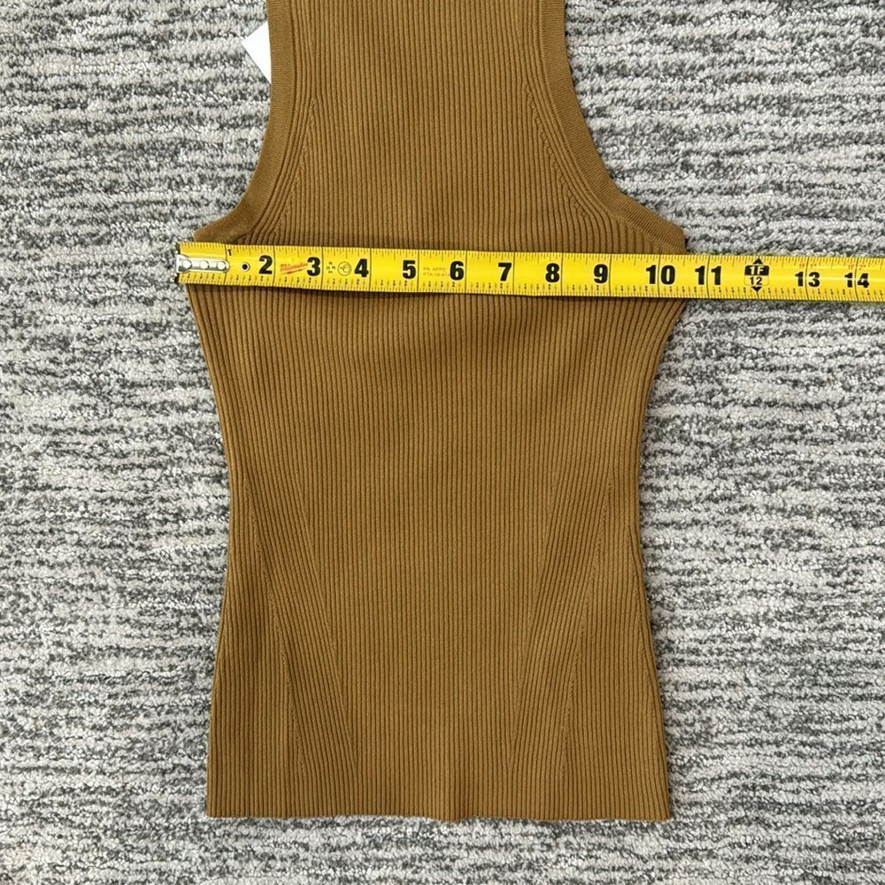 Zimmermann Camel Ribbed Halter Tank Top - Picture 10 of 15
